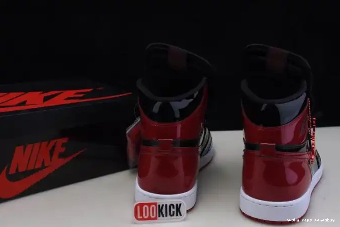 Rep Husky 555088-063 Jordan Air 1 OG Patent High Bred 0413